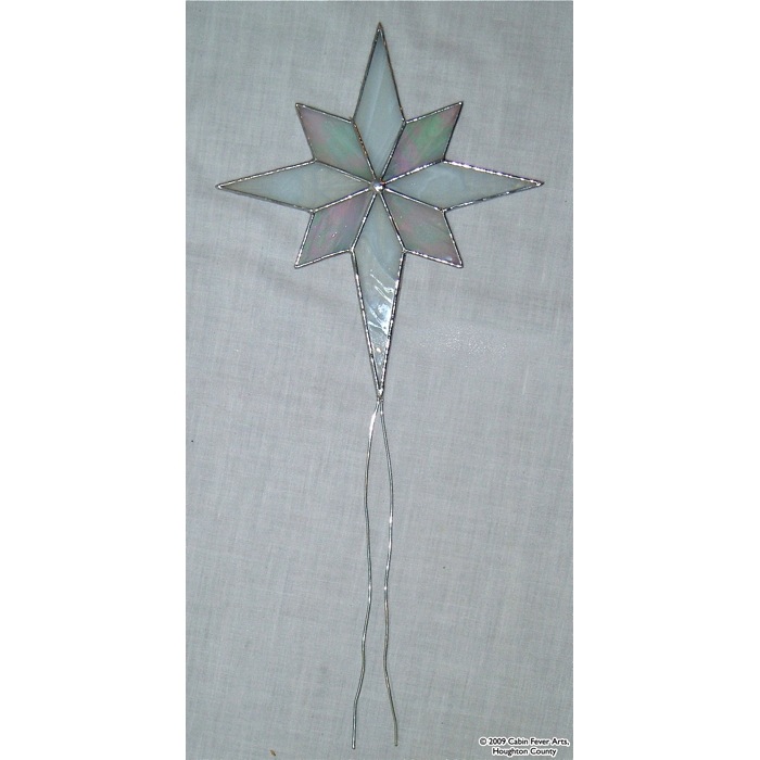 Star Tree Topper - 9 x 11.5 White