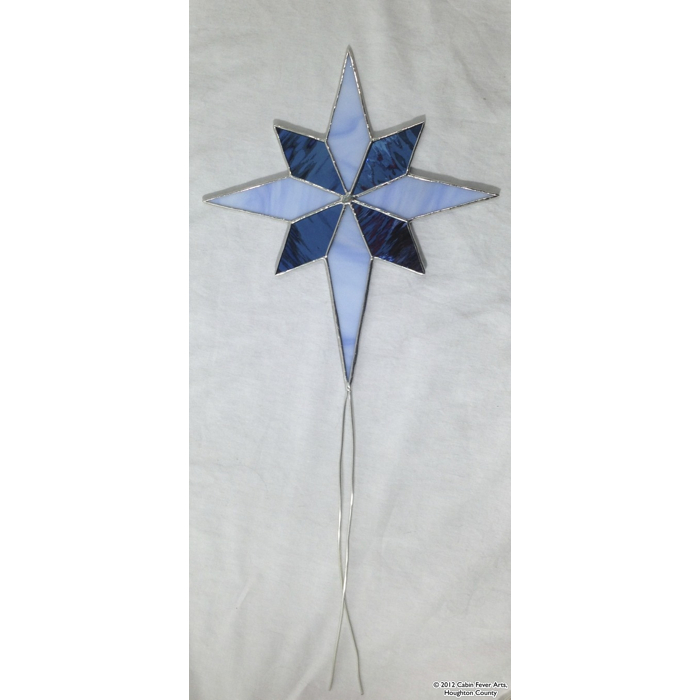 Star Tree Topper - 8 x 9 Blue